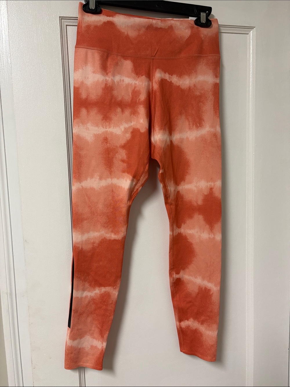 Nike Orange & White Tie-Dye Track Pants